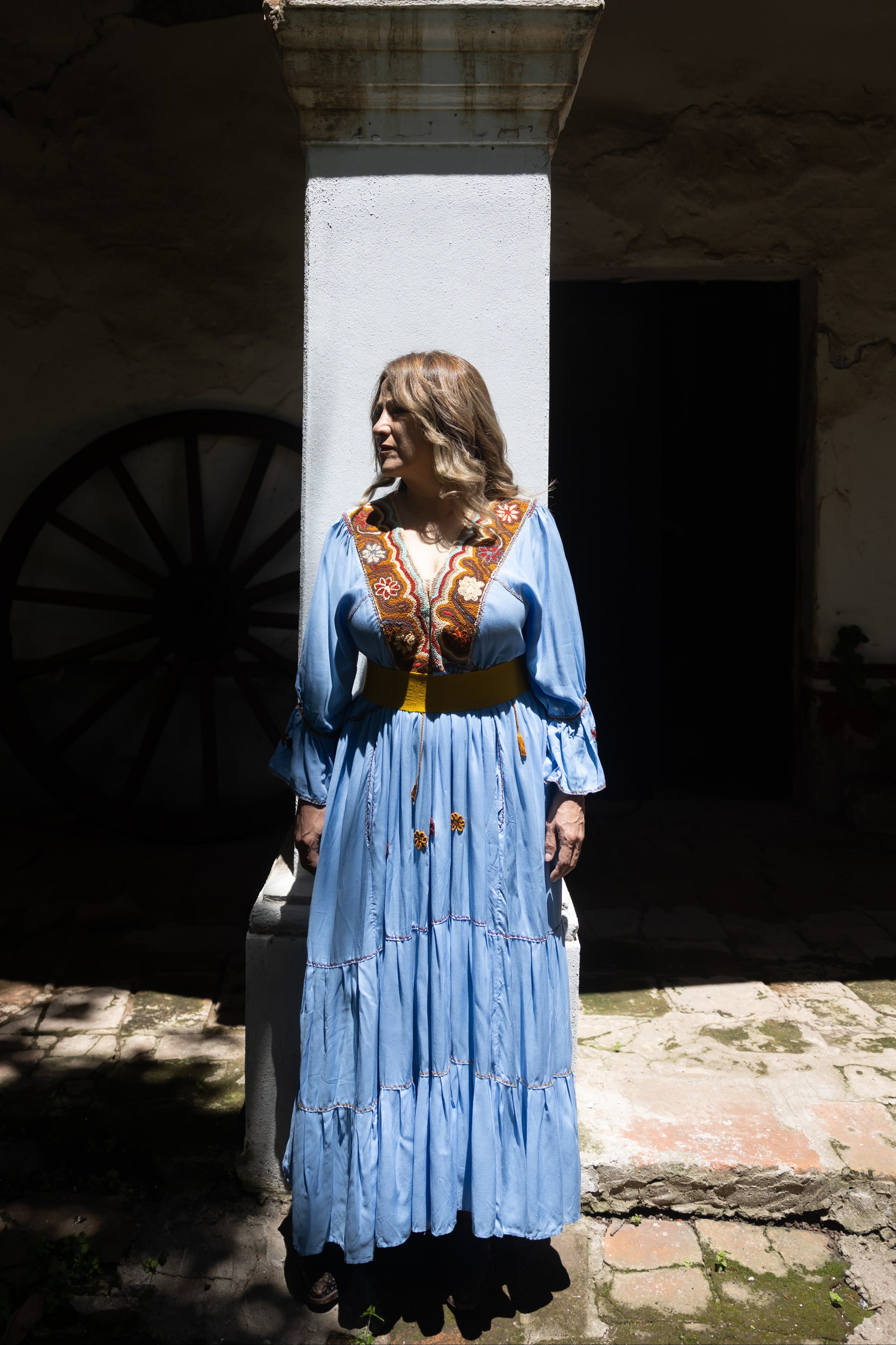 Vestido Hacienda - Vestido artesanal, bordado a mano de Chiapas
