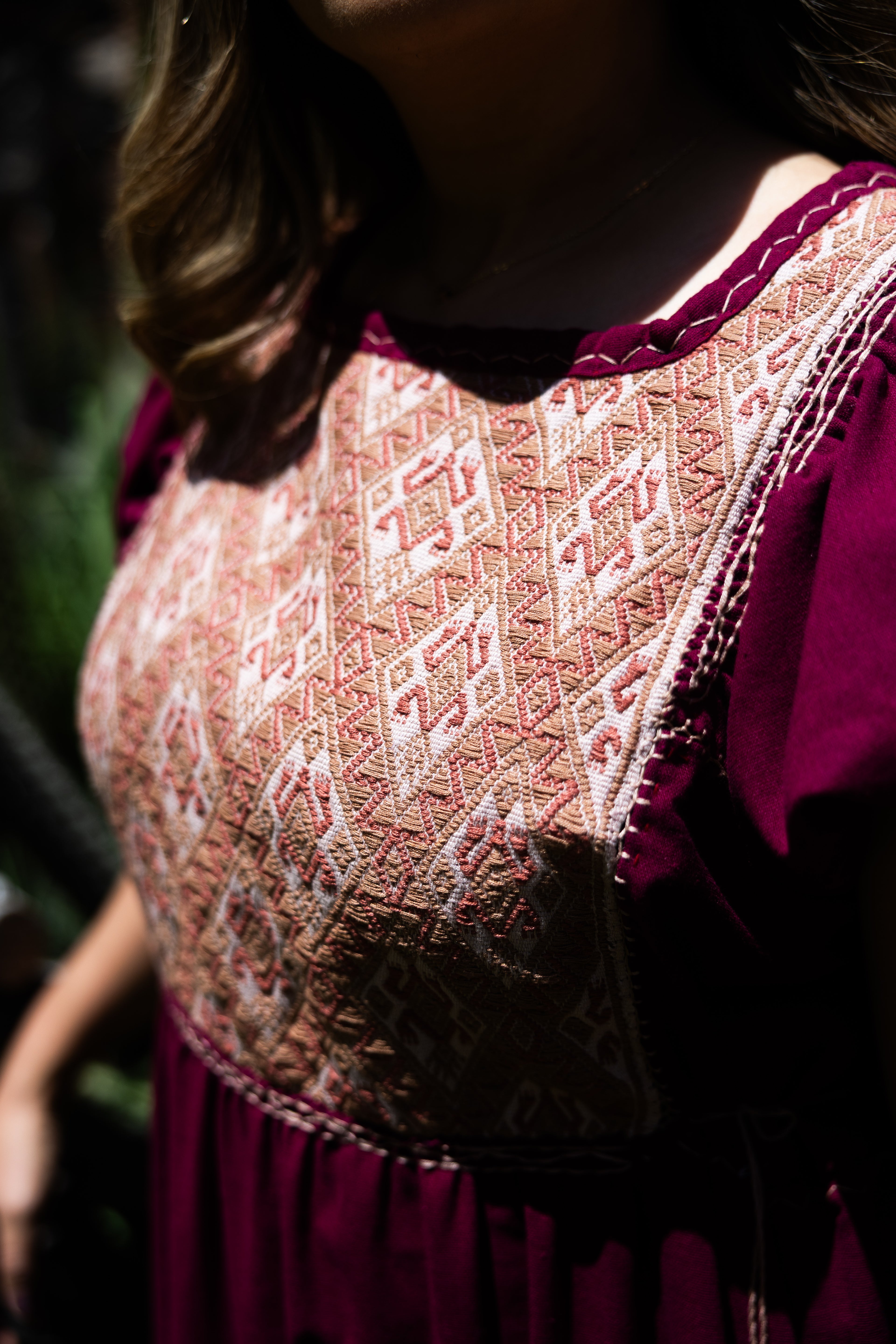 Vestido Atardecer - Vestido artesanal, detalle 2