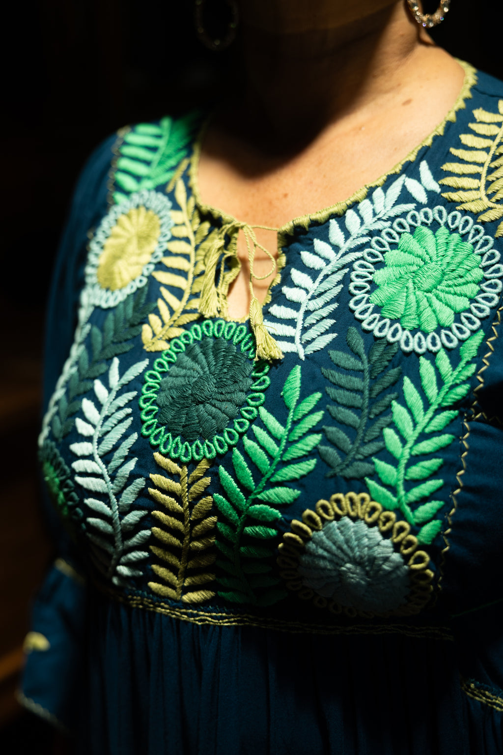 Vestido Carmen - Vestido artesanal, detalle 2