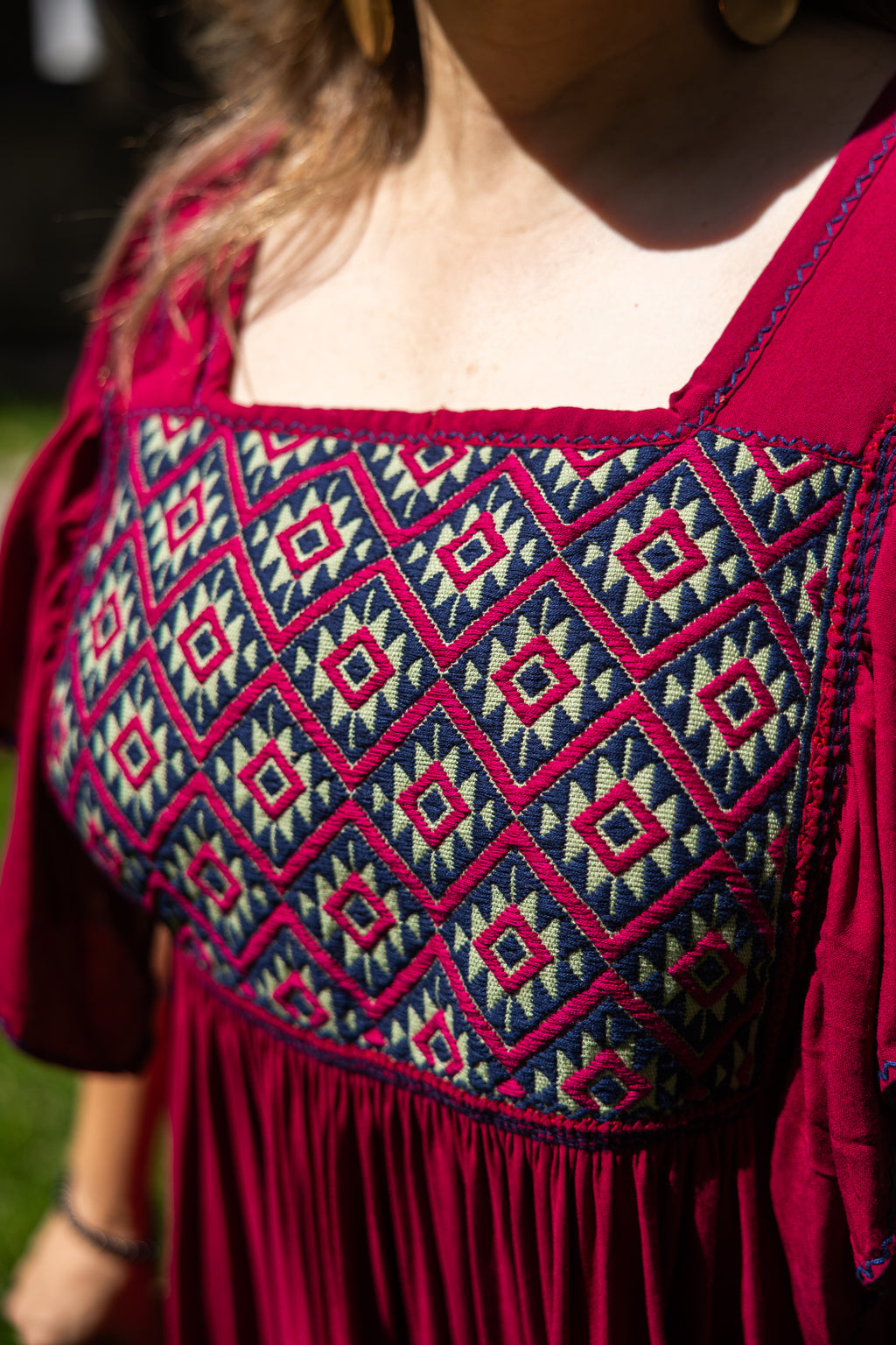 Vestido Melodía - Vestido artesanal, detalle 2