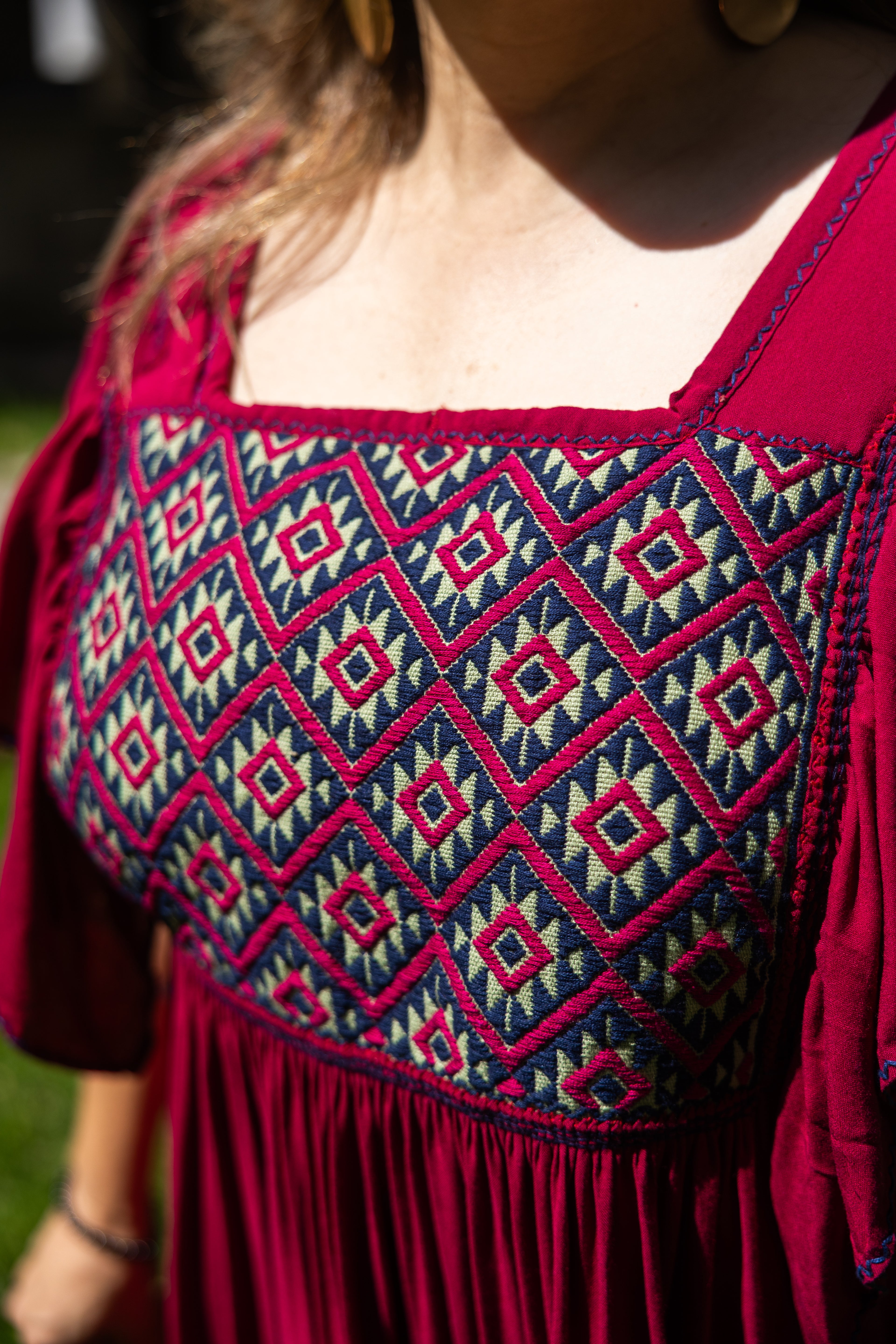 Vestido Melodía - Vestido artesanal, detalle 2