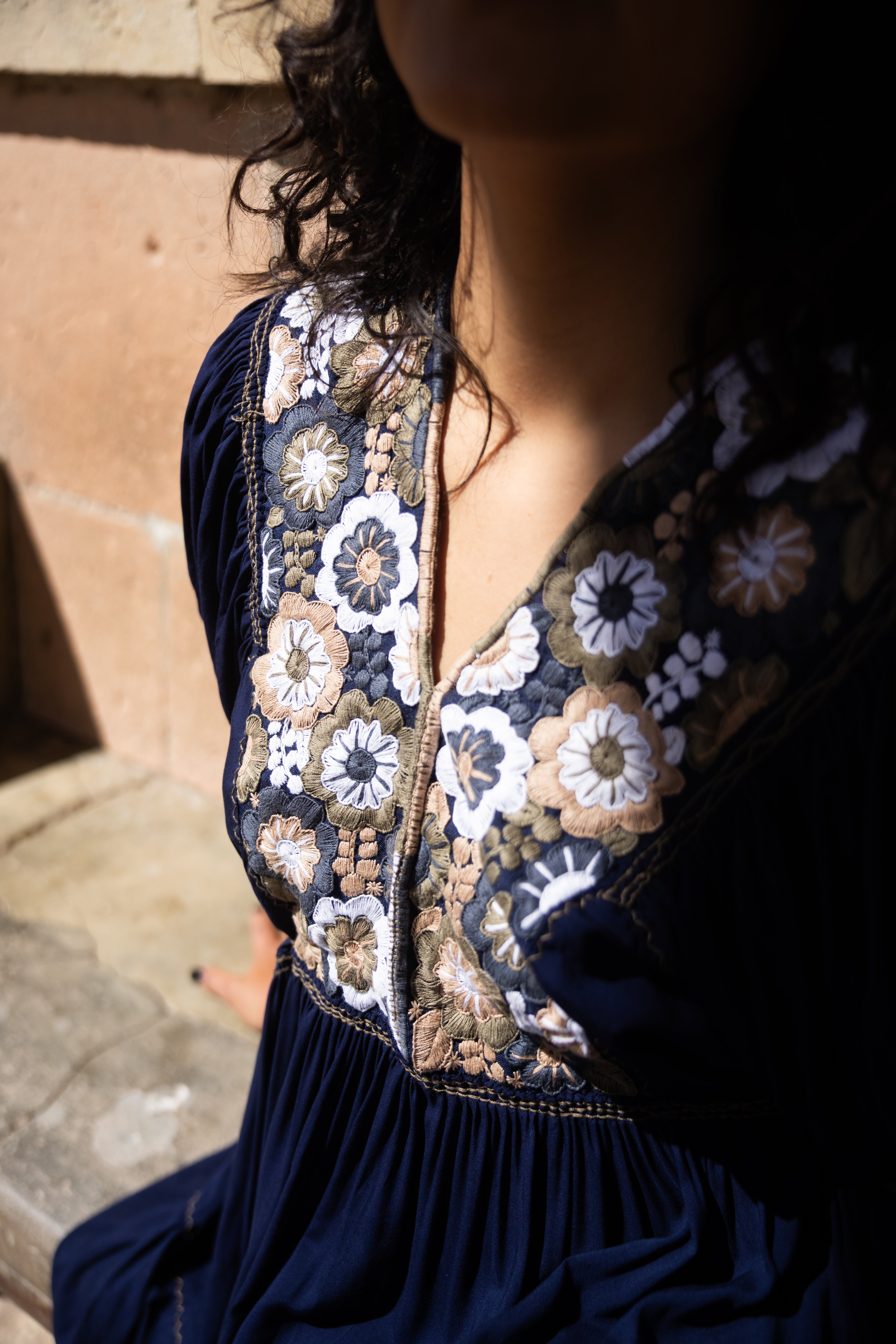 Vestido Ancestral - Vestido artesanal, detalle 2